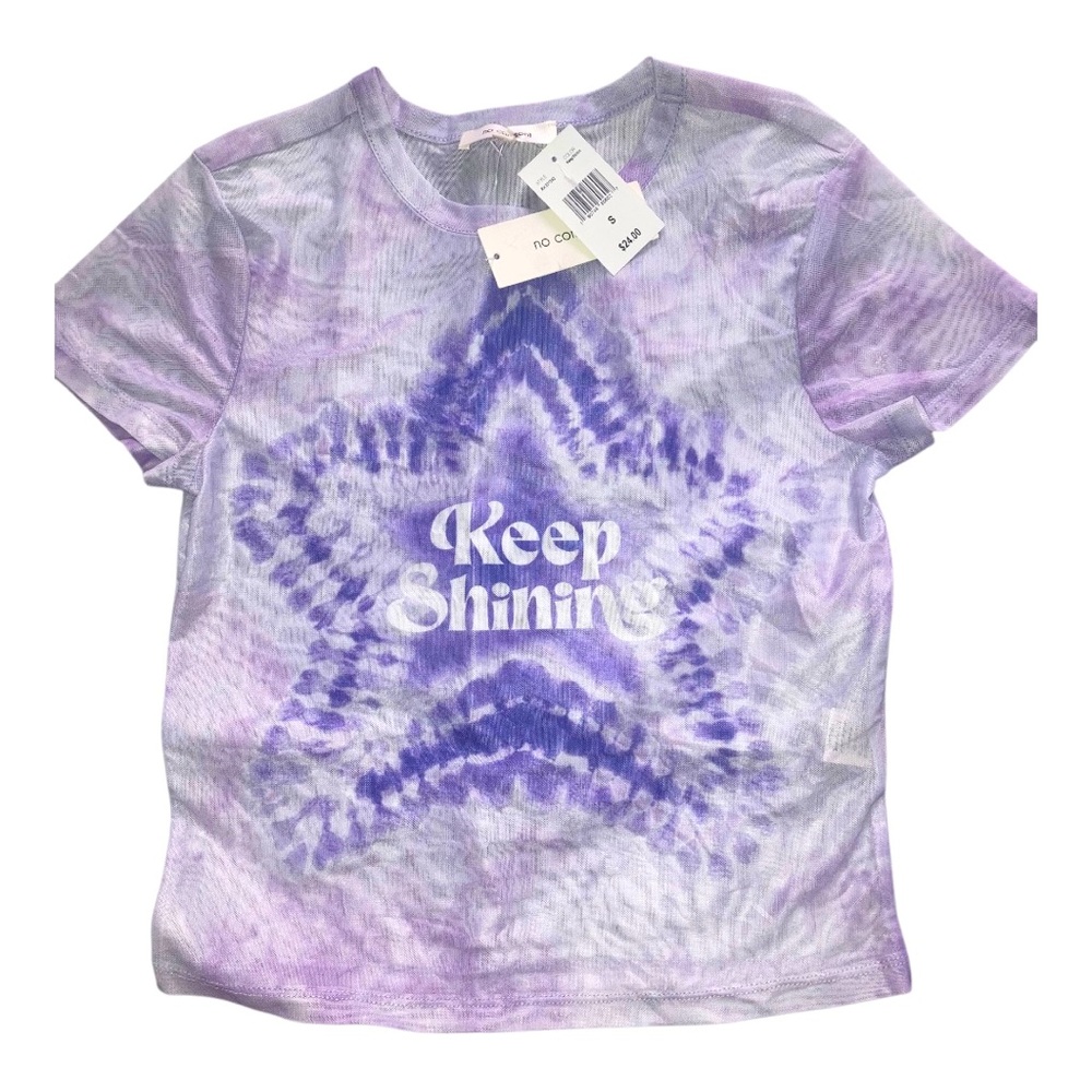 Vibrant Purple Spiral Tie-Dye mesh Short Sleeve Tee